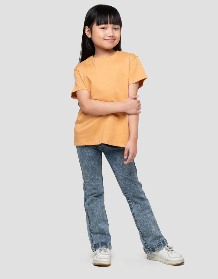 Suko Basic Kerah Bulat Kaos Anak Perempuan