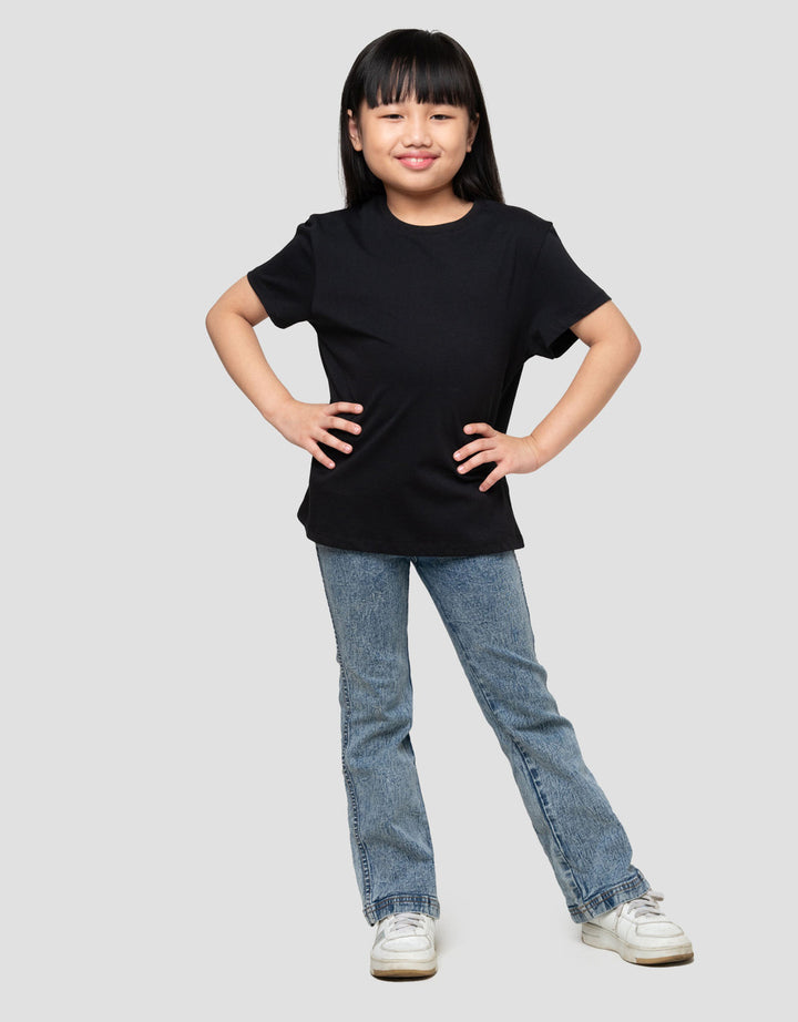 Suko Basic Kerah Bulat Kaos Anak Perempuan