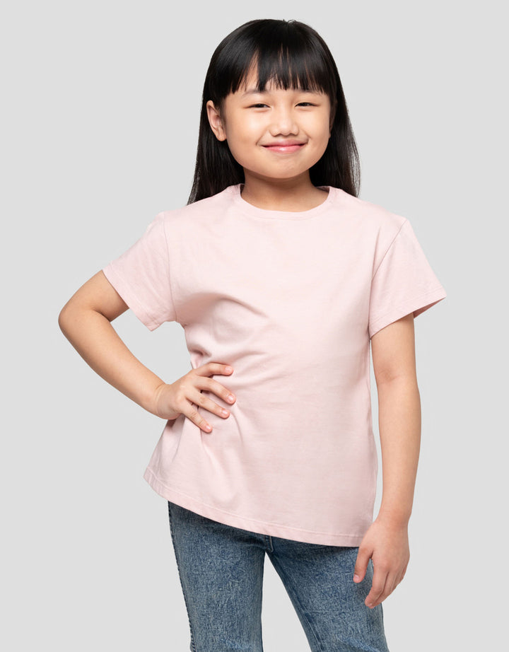 Suko Basic Kerah Bulat Kaos Anak Perempuan