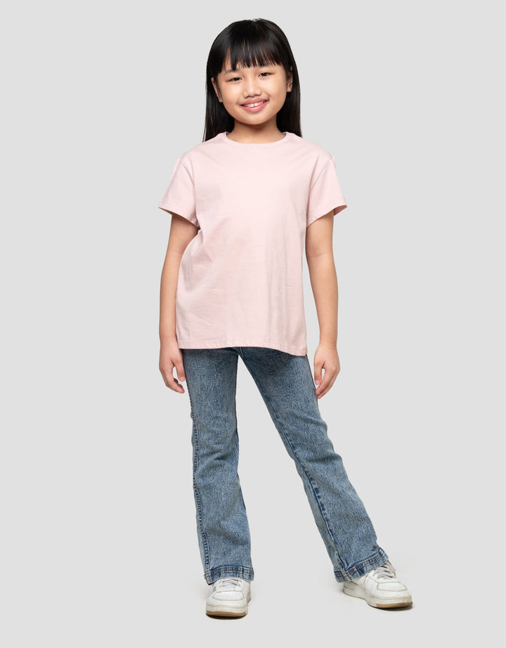 Suko Basic Kerah Bulat Kaos Anak Perempuan