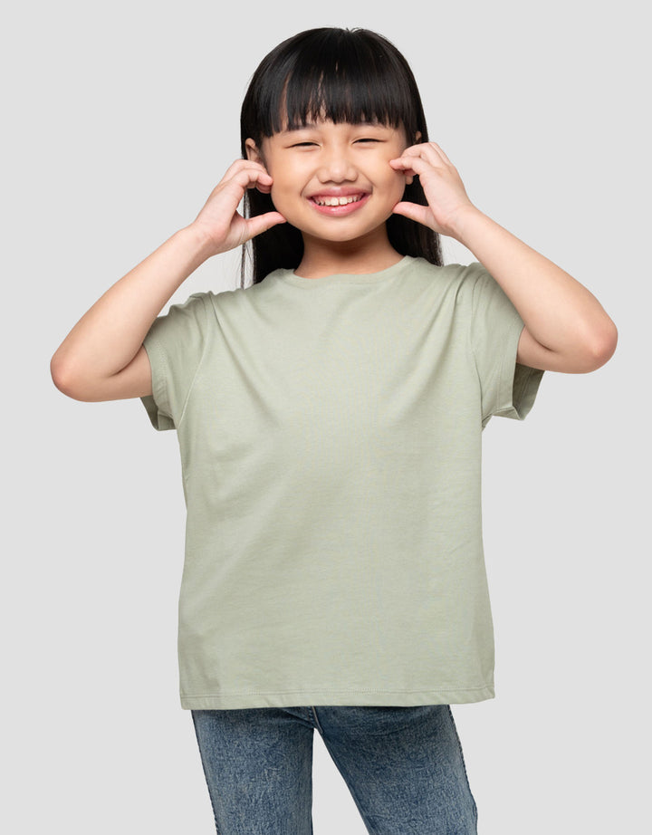 Suko Basic Kerah Bulat Kaos Anak Perempuan