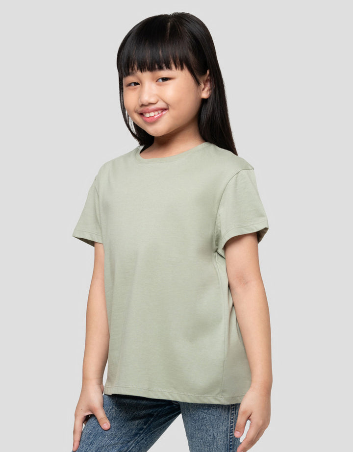 Suko Basic Kerah Bulat Kaos Anak Perempuan