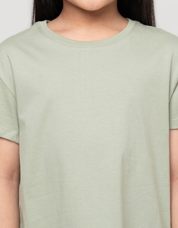 Suko Basic Kerah Bulat Kaos Anak Perempuan