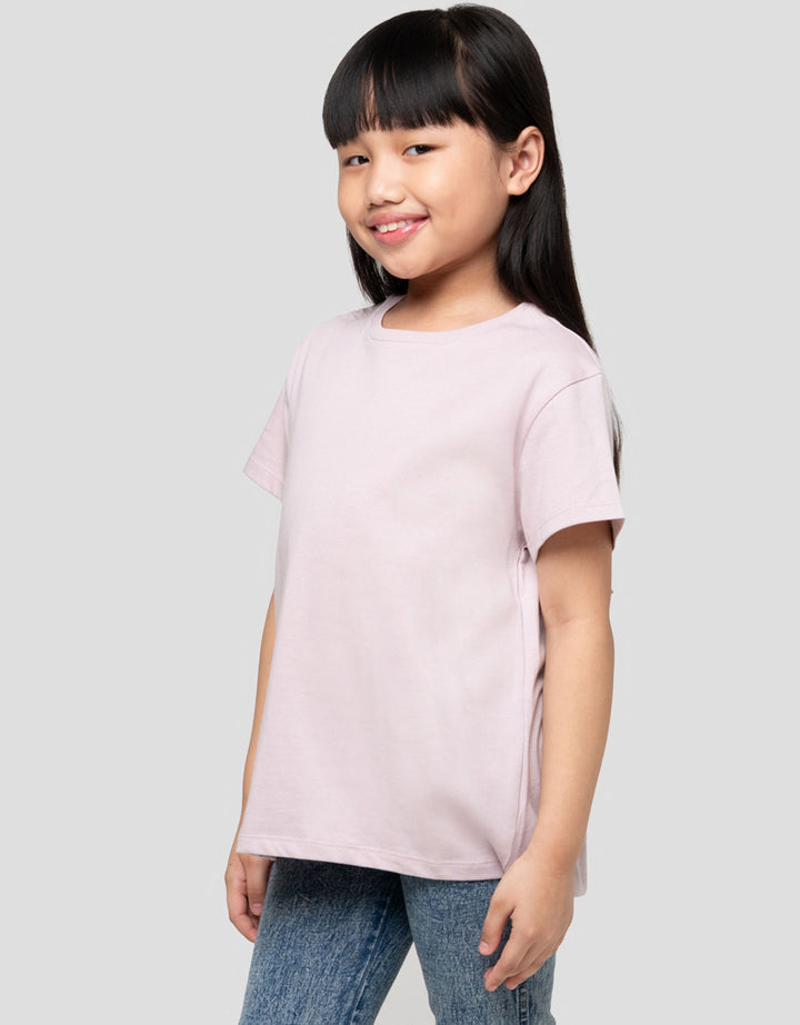 Suko Basic Kerah Bulat Kaos Anak Perempuan