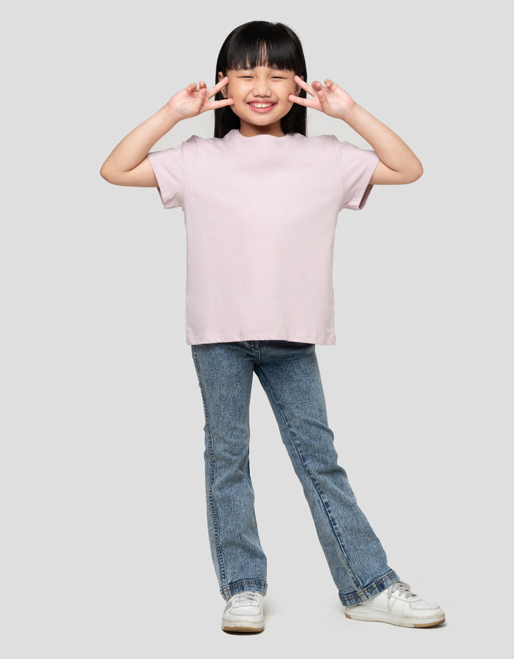 Suko Basic Kerah Bulat Kaos Anak Perempuan