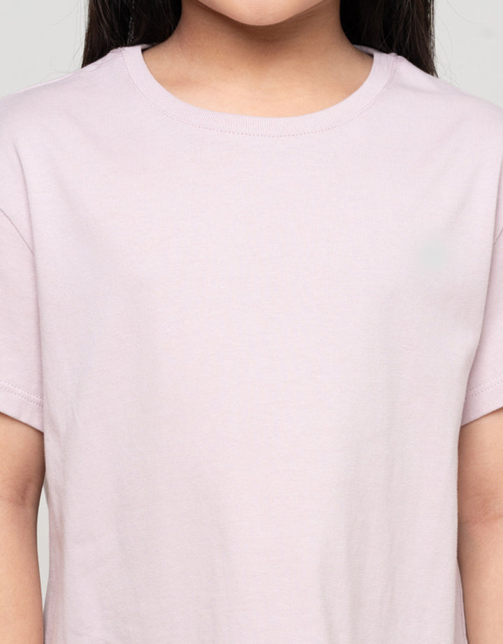 Suko Basic Kerah Bulat Kaos Anak Perempuan