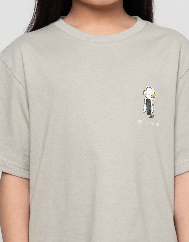 Suko Graphic Nice Kerah Bulat Kaos Anak Perempuan