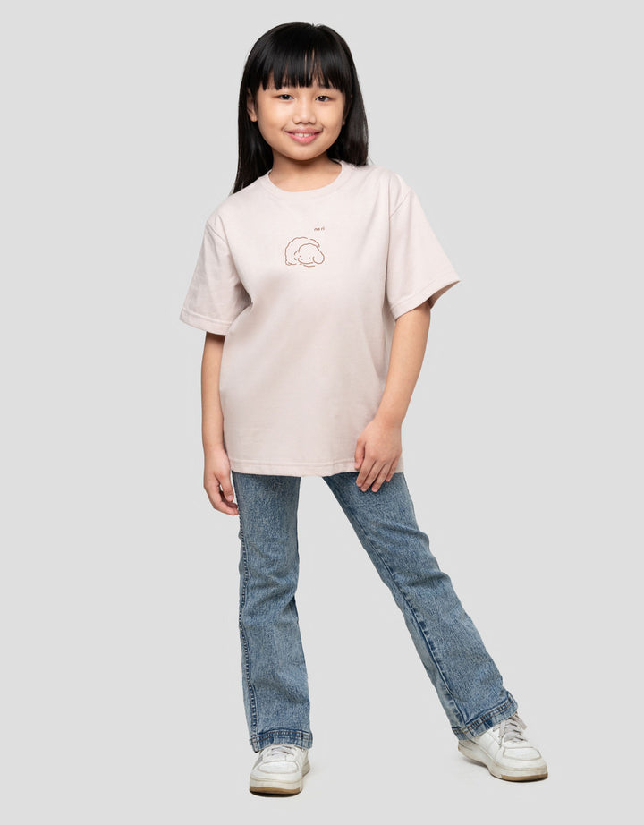 Suko Graphic Kerah Bulat Kaos Anak Perempuan