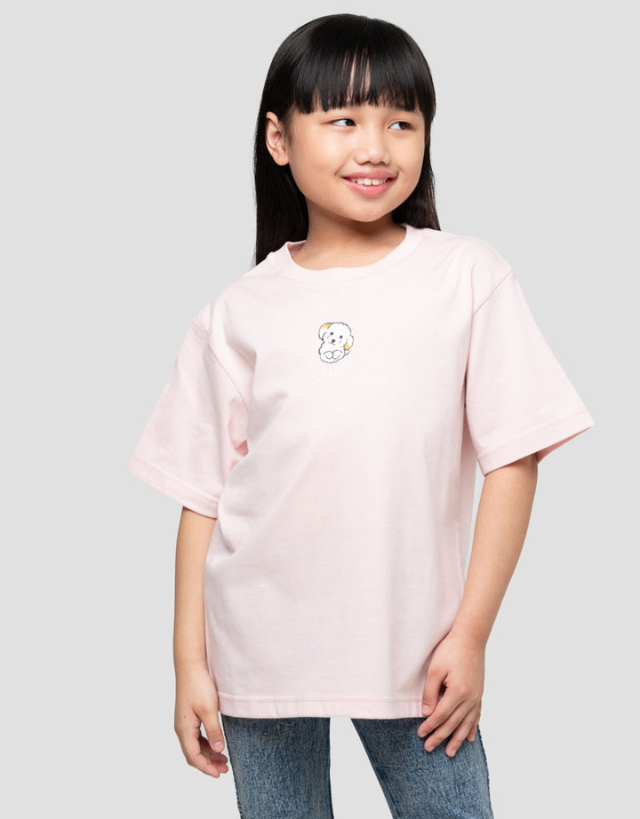 Suko Graphic Kerah Bulat Kaos Anak Perempuan