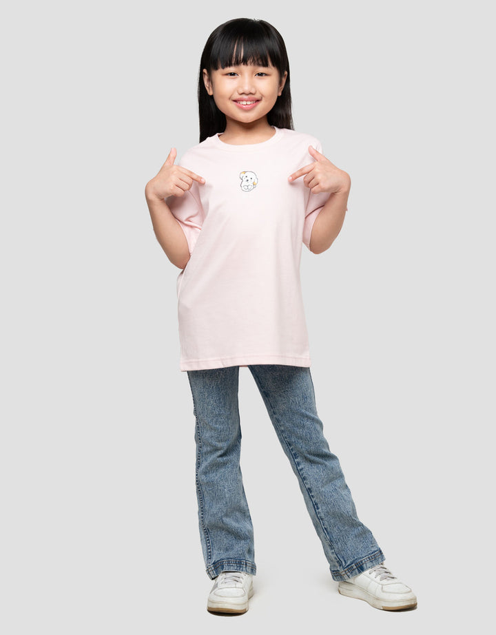 Suko Graphic Kerah Bulat Kaos Anak Perempuan