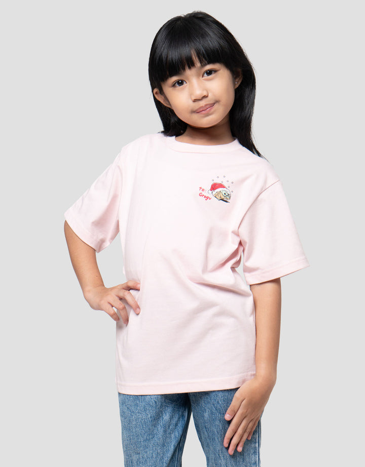 Suko Graphic Kerah Bulat Kaos Anak Perempuan