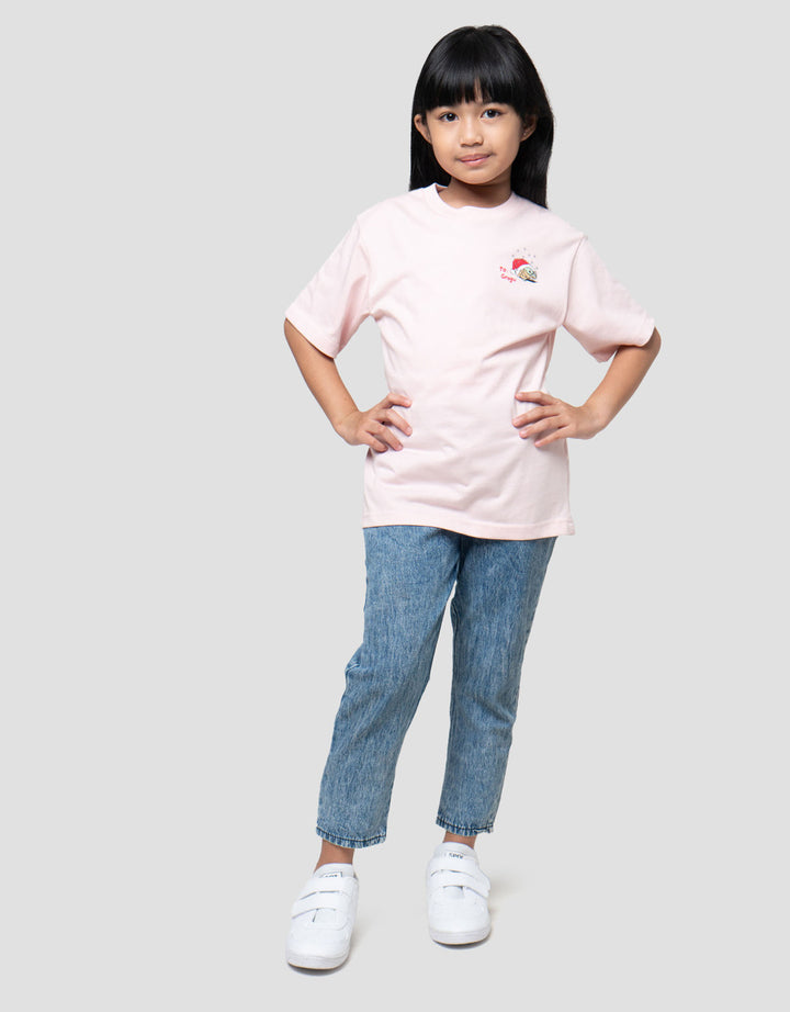 Suko Graphic Kerah Bulat Kaos Anak Perempuan