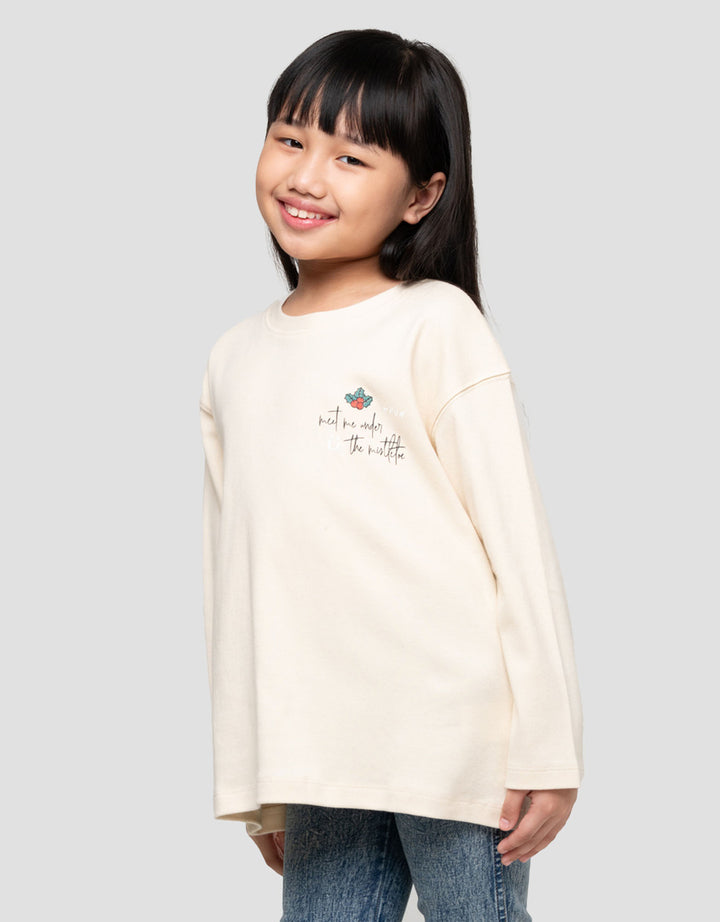 Suko Graphic Sweater Anak Perempuan