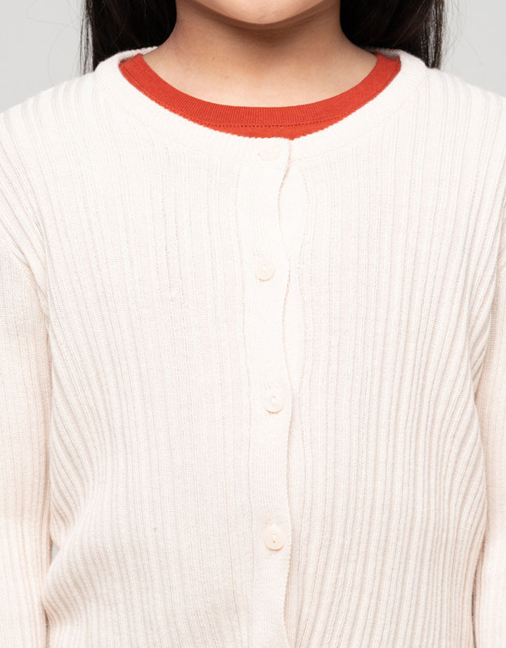 Suko Lengan Panjang Jaket Cardigan Anak Perempuan