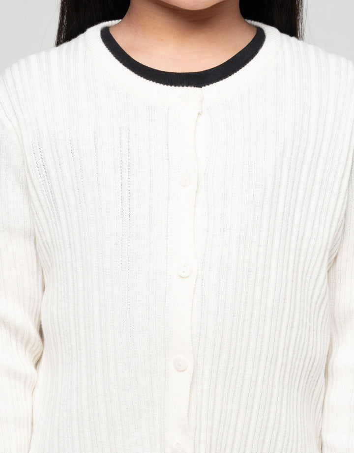 Suko Lengan Panjang Jaket Cardigan Anak Perempuan