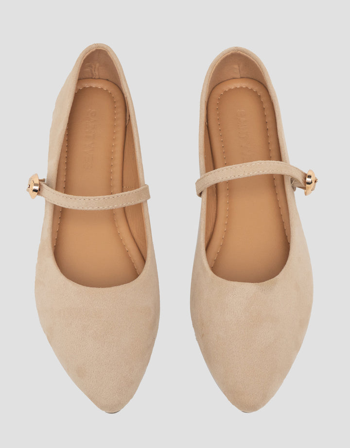 Saint Yves Ballerina Sepatu Flat Yqh18 Wanita