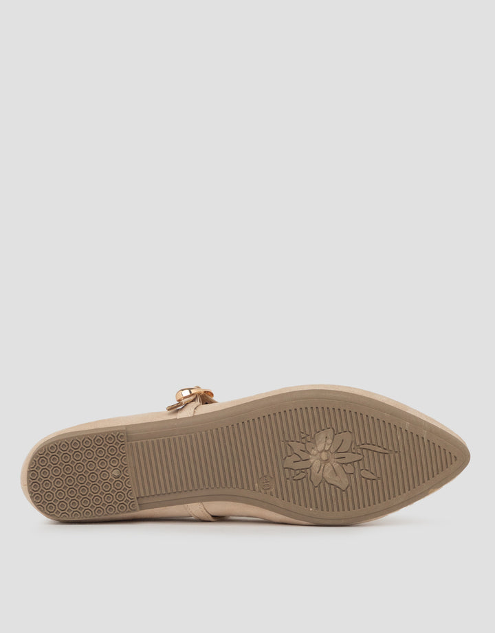 SAINT YVES BALLERINA SEPATU FLAT YQH18 WANITA