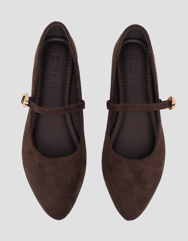 SAINT YVES BALLERINA SEPATU FLAT YQH18 WANITA