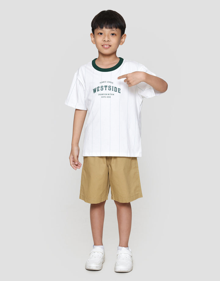 Suko Graphic Kerah Bulat Kaos Lengan Pendek Anak Laki-laki