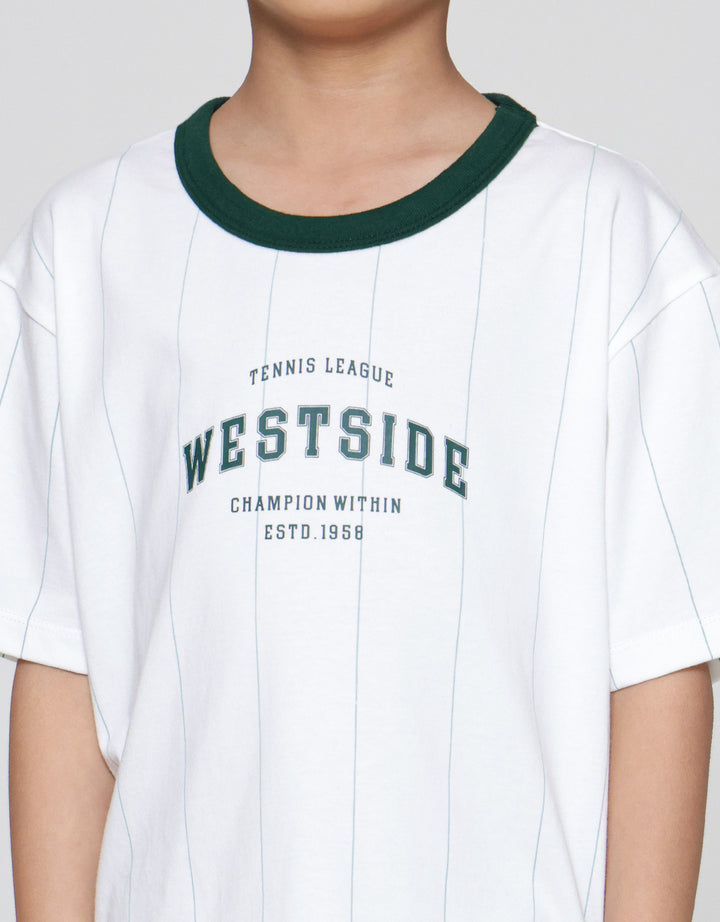 Suko Graphic Kerah Bulat Kaos Lengan Pendek Anak Laki-laki