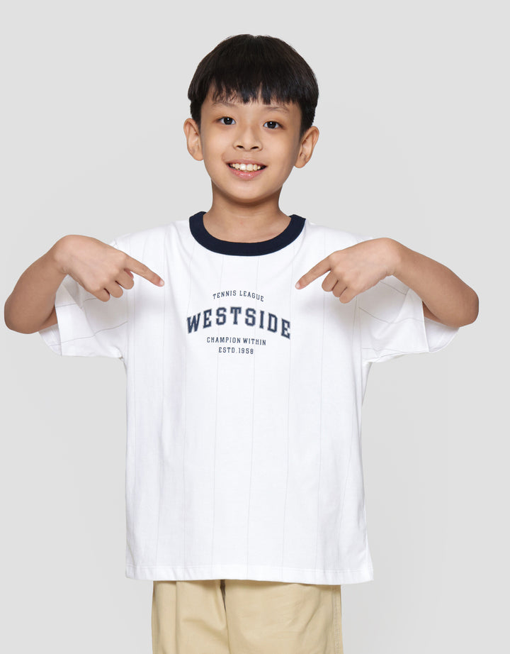 Suko Graphic Kerah Bulat Kaos Lengan Pendek Anak Laki-laki