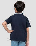 Suko Pique Tipping Lengan Pendek Kaos Polo Anak Laki-laki
