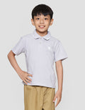 Suko Pique Tipping Lengan Pendek Kaos Polo Anak Laki-laki