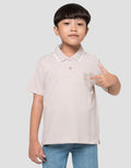 Suko Pique Tipping Lengan Pendek Kaos Polo Anak Laki-laki