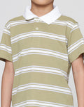 Suko Stripe Lengan Pendek Kaos Polo Anak Laki-laki