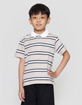 Suko Stripe Lengan Pendek Kaos Polo Anak Laki-laki