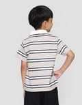 Suko Stripe Lengan Pendek Kaos Polo Anak Laki-laki
