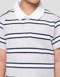 Suko Stripe Lengan Pendek Kaos Polo Anak Laki-laki