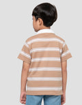 Suko Stripe Lengan Pendek Kaos Polo Anak Laki-laki