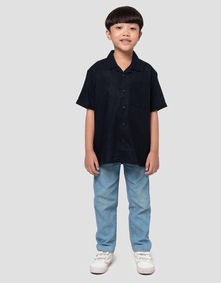 Suko Resort Lengan Pendek Kemeja Anak Laki-laki