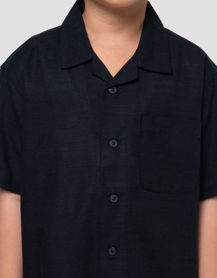 Suko Resort Lengan Pendek Kemeja Anak Laki-laki