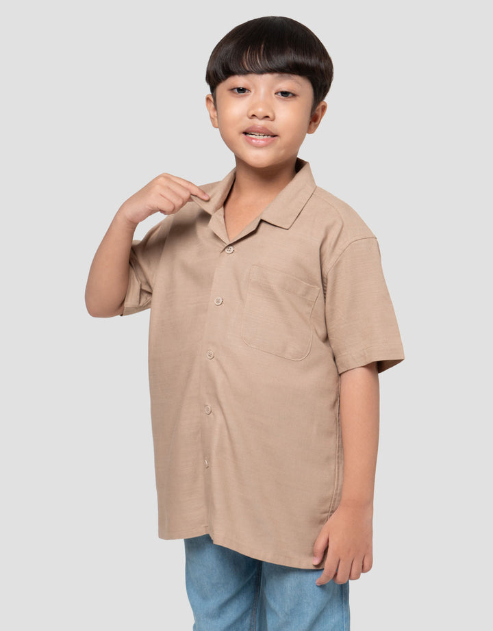 Suko Resort Lengan Pendek Kemeja Anak Laki-laki