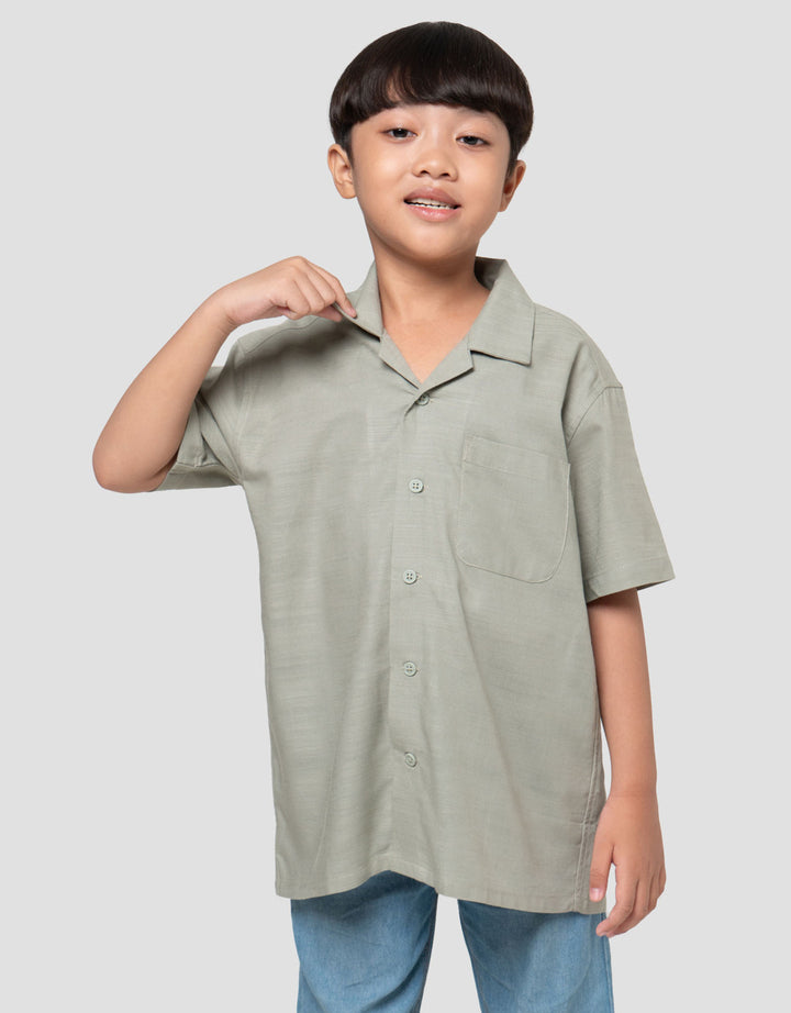 Suko Resort Lengan Pendek Kemeja Anak Laki-laki
