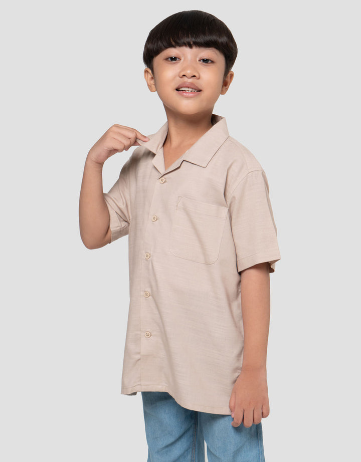 Suko Resort Lengan Pendek Kemeja Anak Laki-laki