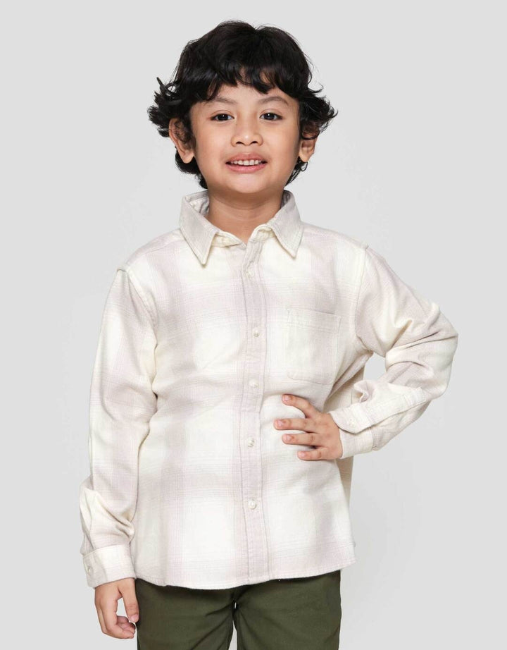 Suko Lengan Panjang Kemeja Flannel Anak Laki-laki