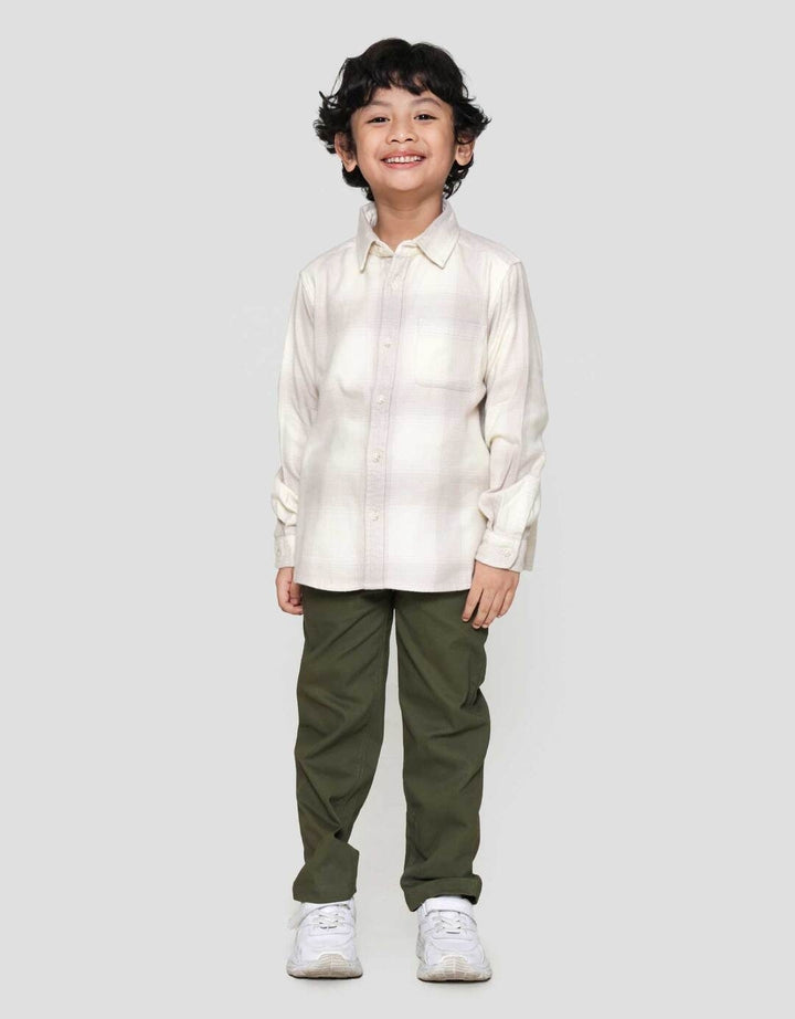 Suko Lengan Panjang Kemeja Flannel Anak Laki-laki