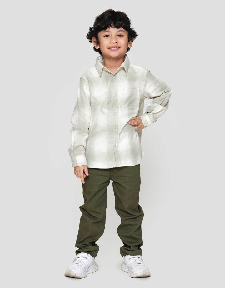 Suko Lengan Panjang Kemeja Flannel Anak Laki-laki