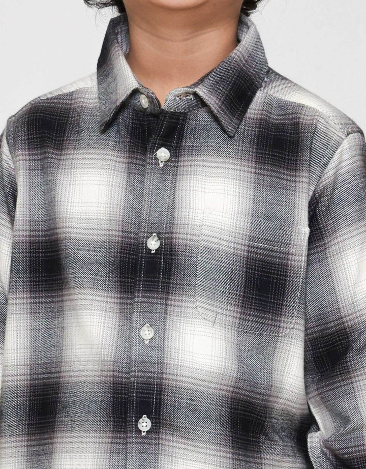 Suko Lengan Panjang Kemeja Flannel Anak Laki-laki