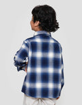 Suko Lengan Panjang Kemeja Flannel Anak Laki-laki