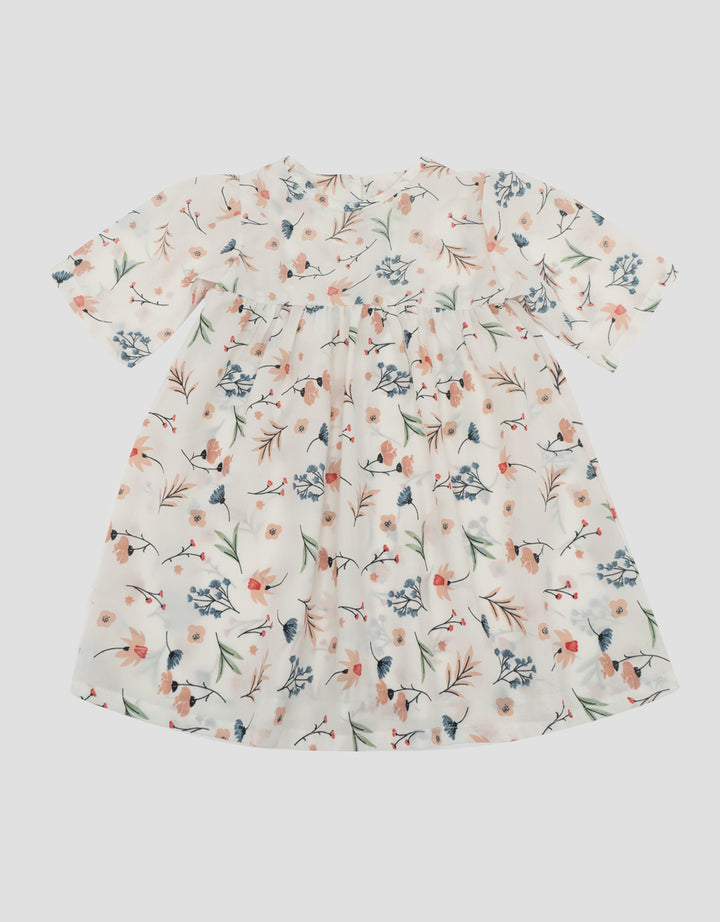 MxM Nevada Motif Floral Midi Dress Anak Perempuan