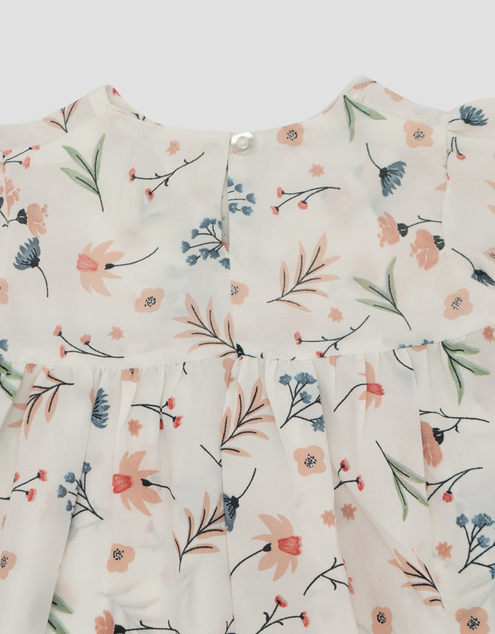 MxM Nevada Motif Floral Midi Dress Anak Perempuan