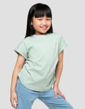 Little M Crop Kerut Samping Kaos Anak Perempuan