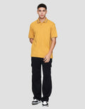 Nevada Jersey Solid With Woven Label Polo Pria