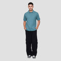 Nevada Jersey Solid With Woven Label Polo Pria