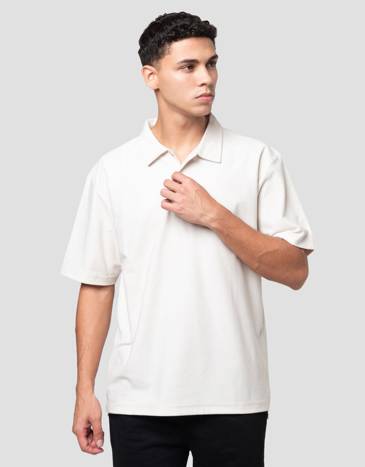 Nevada Texture Reg Fit Reg Collar Kaos Polo Pria