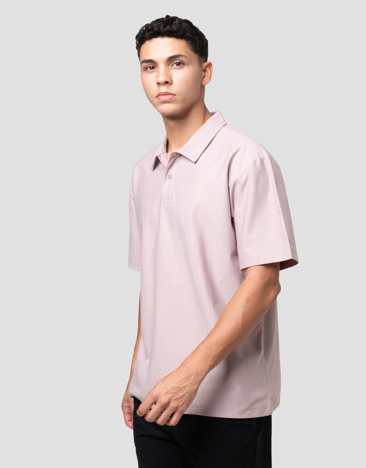 Nevada Texture Reg Fit Reg Collar Kaos Polo Pria